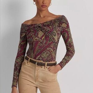 Ralph Lauren paisley-print blouse